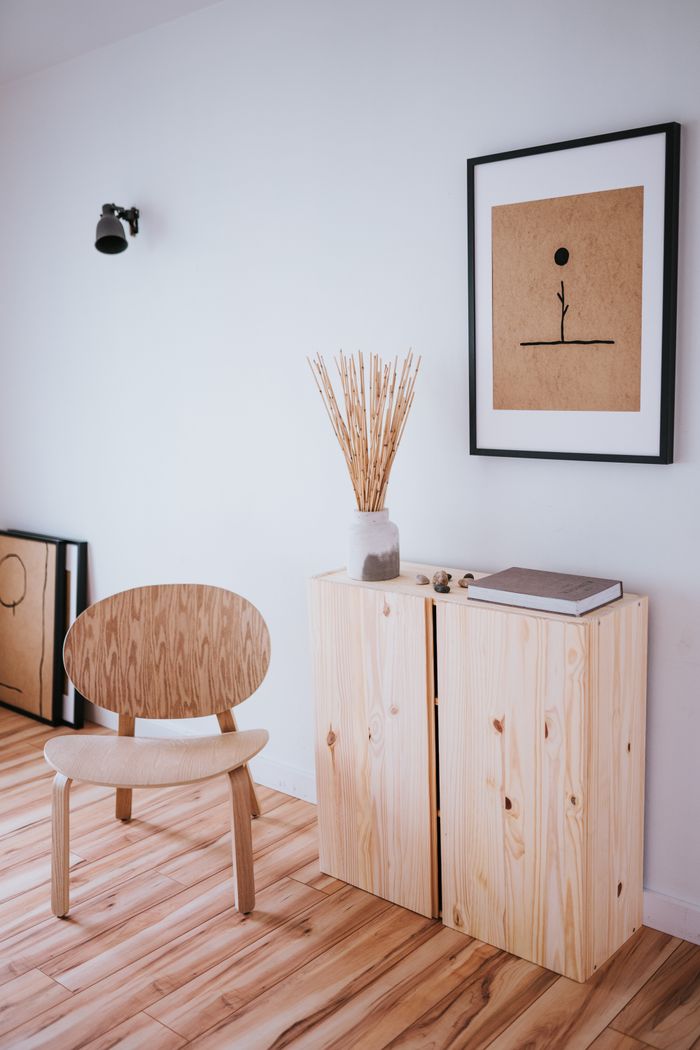 Crafting Captivating Headlines: Your awesome post title goes here A serene Japandi-style room features wooden furniture and minimalist art, creating a calm, uncluttered space.